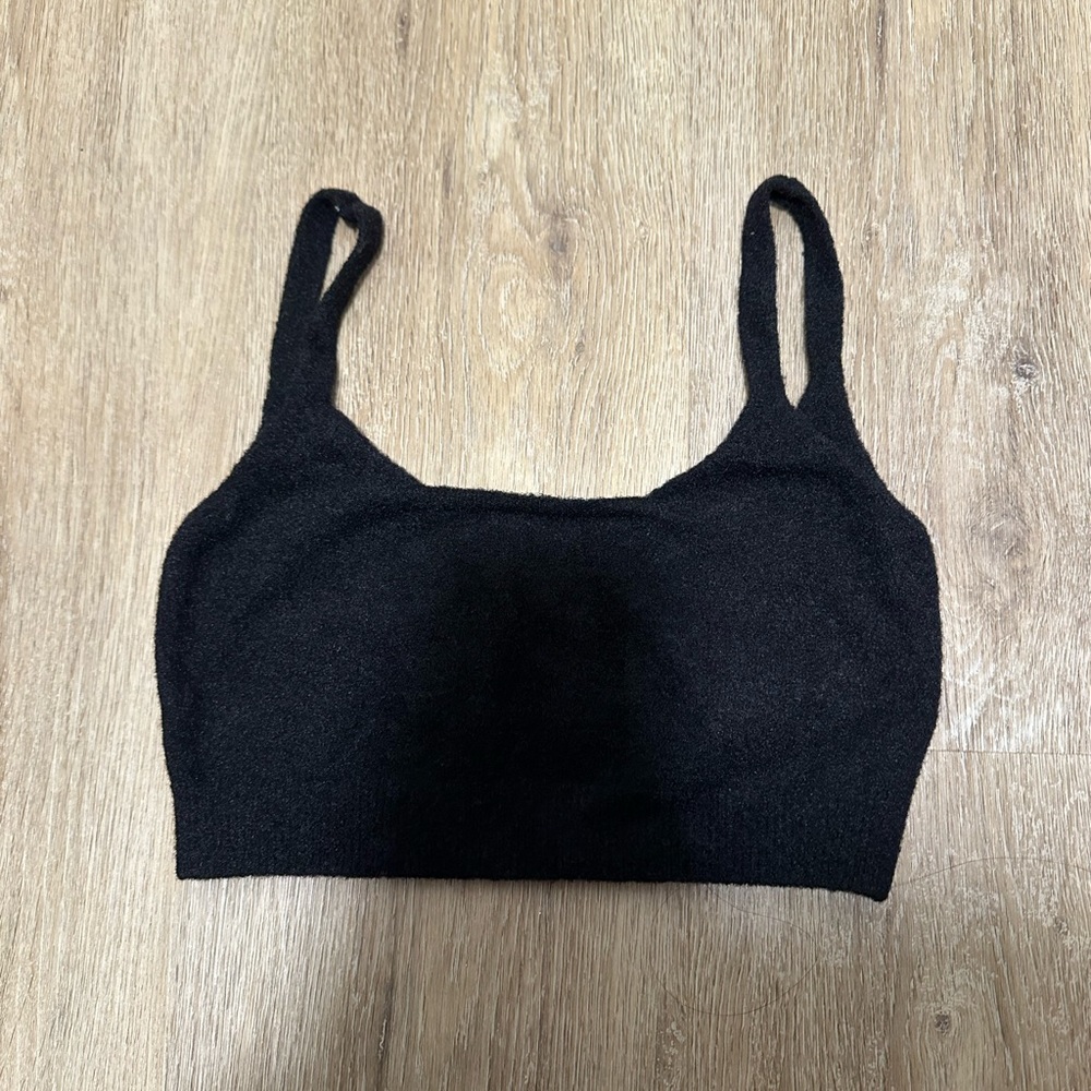 Oak + Fort Black Crop Top